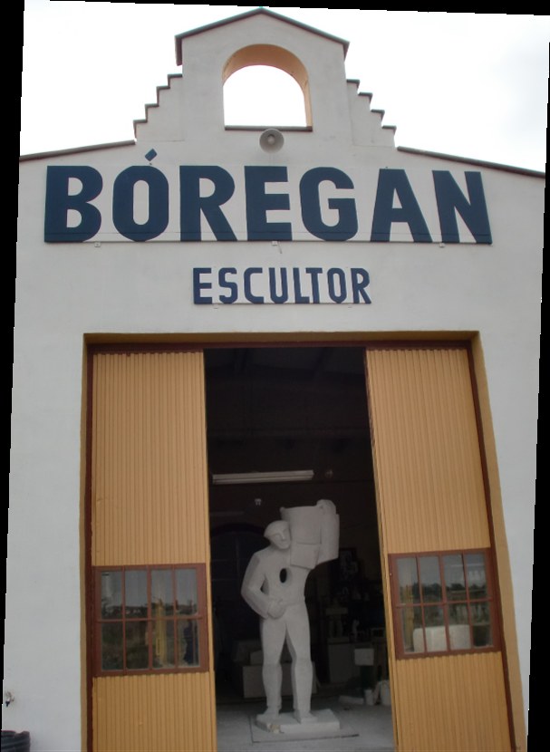 Entrada de la exposición permanente de Bóregan en Cintruénigo